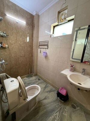Bathroom in 3 BHK Builder Floor at Paschim Vihar – for Sale