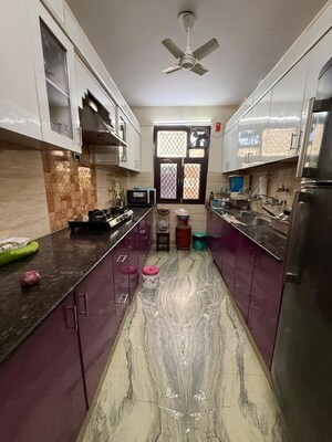 Kitchen in 3 BHK Builder Floor at Paschim Vihar – for Sale