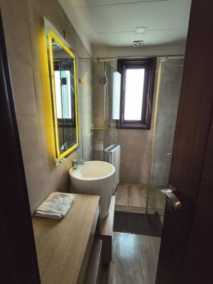 Bathroom in 3 BHK Builder Floor at Defence Colony – for Rent