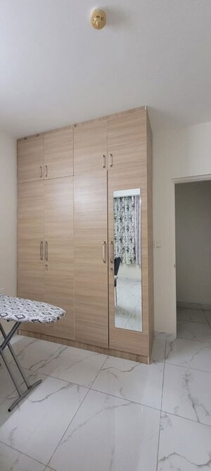 Bathroom in 3 BHK Apartment at Mantri Lithos, Thanisandra – for Rent