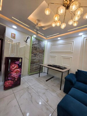 Living Room in 3 BHK Builder Floor at Dwarka Mor – for Rent
