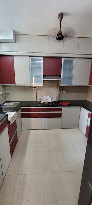 Kitchen in 3 BHK Apartment at Hiranandani Meadows, Manpada – for Rent