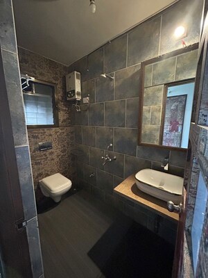 Attached Bathroom in 4 BHK Apartment at Siddhanchal CHS, Pawar Nagar – for Rent