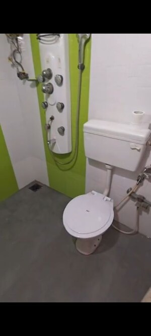 Bathroom in 1 BHK Apartment at M R Galaxy Royale, Goregaon West – for Rent