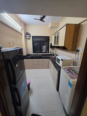 Kitchen in 3 BHK Apartment at Shapoorji Pallonji Vicinia, Powai – for Rent