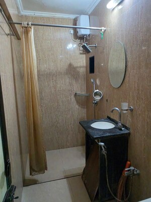 Bathroom in 3 BHK Apartment at Shapoorji Pallonji Vicinia, Powai – for Rent