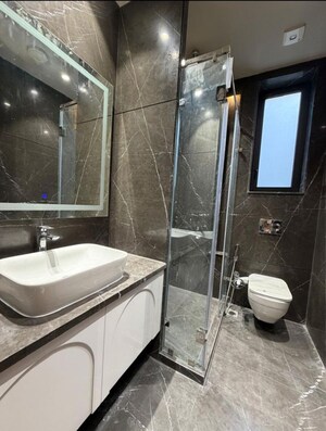 Bathroom in 4 BHK Builder Floor at Greater Kailash – for Rent
