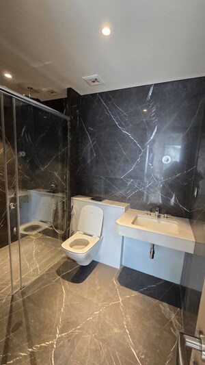 Bathroom in 3 BHK Apartment at Rustomjee Crown, Prabhadevi – for Rent