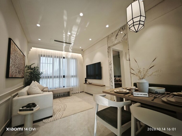 Living Room, kanakia-greenberg 2 Bedroom 641 Sq.Ft. Apartment In Akurli Navi Mumbai 10759582