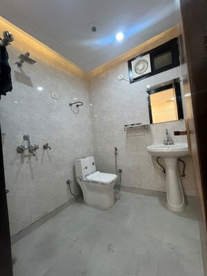 Bathroom in 3 BHK Builder Floor at Ranaji Enclave – for Rent