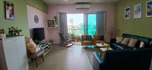 Living Room in 3 BHK Apartment at Vasant Valley Ivy Tower, Malad East – for Rent