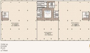 Floor Plan in  Office Space at Narsingi – for Sale