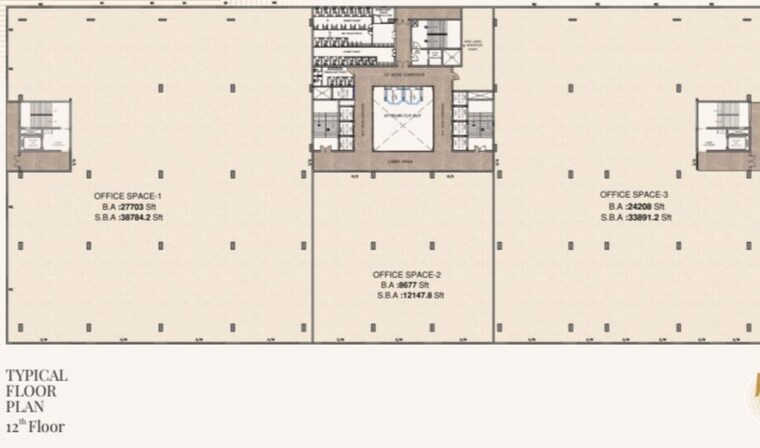 Floor Plan, narsingi Commercial Office Space 1000 Sq.Ft. In Narsingi Hyderabad 10759677