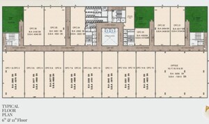 Floor Plan in  Office Space at Narsingi – for Sale