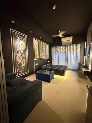 Living Room in Studio Apartment at Gaur City Center, Sector 4 Greater Noida – for Rent