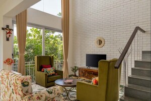 Living Room in 2 BHK Apartment at Siolim – for Sale