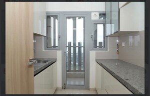 Kitchen in 3 BHK Apartment at Rustomjee Crown, Prabhadevi – for Rent