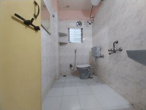 Bathroom in 3 BHK Apartment at Sai Datt Residency, Baner – for Rent