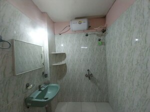 Bathroom in 3 BHK Apartment at Sai Datt Residency, Baner – for Rent