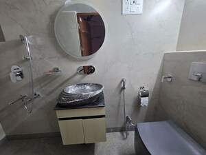 Bathroom in 2 BHK Apartment at West Vinod Nagar – for Rent