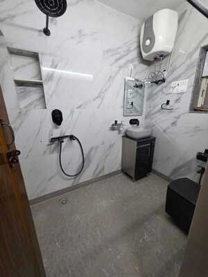 Bathroom in 2 BHK Apartment at West Vinod Nagar – for Rent