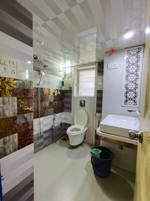 Bathroom in 3 BHK Apartment at Silver Bells CHS, Dahisar West – for Sale