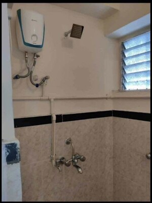 Bathroom in 1 BHK Apartment at MHADA Prakash Cotton Mill, Lower Parel – for Rent