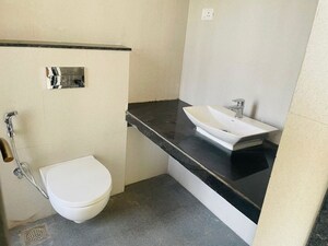 Bathroom in 3 BHK Apartment at Sheth Zuri, Laxmi Nagar – for Rent