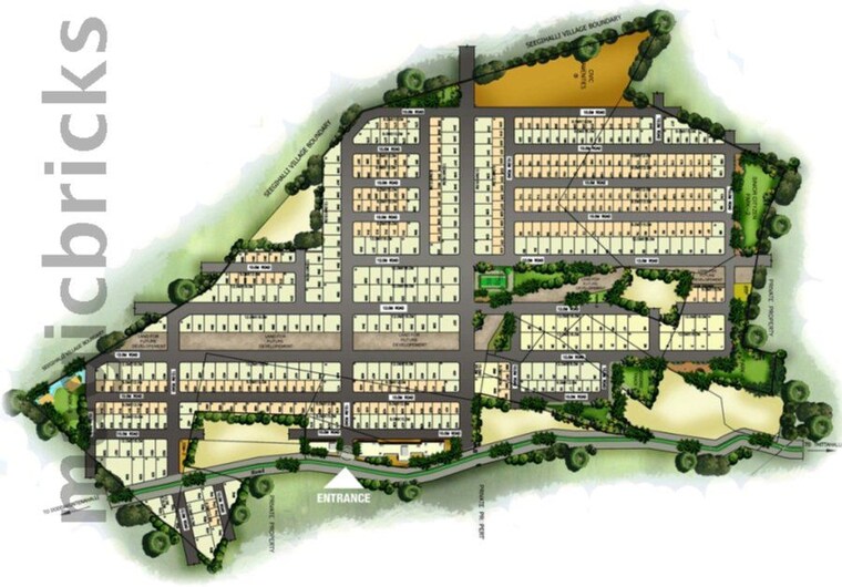 Map Location, mrr-horizon  2400 Sq.Ft. Plot In Mysore Road Bangalore 10760295