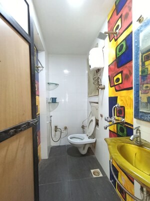 Bathroom in 1 BHK Apartment at Dedhia Daffodils, Dahisar West – for Rent