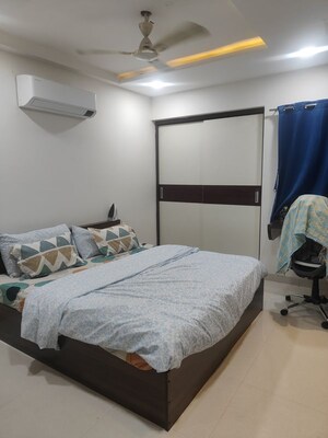 Bedroom in 3 BHK Apartment at Manbhum Rhapsody, Financial District – for Rent