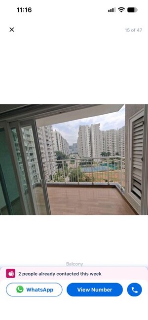 3 BHK Apartment For Rent in LnT Raintree Boulevard, Hebbal