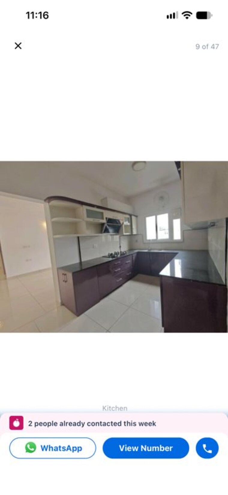 Kitchen, lnt-raintree-boulevard 3 Bedroom 1935 Sq.Ft. Apartment In Hebbal Bangalore 10760490