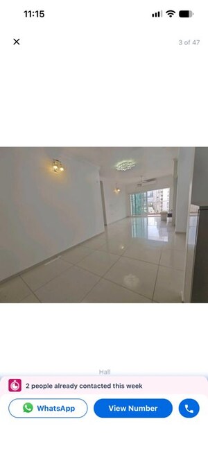 Bathroom in 3 BHK Apartment at LnT Raintree Boulevard, Hebbal – for Rent