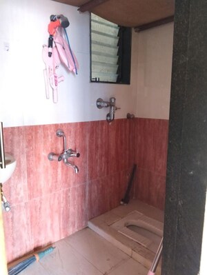 Bathroom in 1 BHK Apartment at Milan CHS, New Panvel East – for Rent
