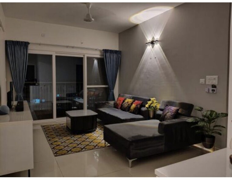 Living Room, lnt-raintree-boulevard 3 Bedroom 1985 Sq.Ft. Apartment In Hebbal Bangalore 10760533