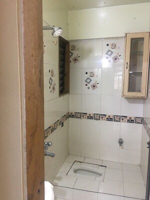 Bathroom in 1 BHK Apartment at Galaxy Heights, Goregaon West – for Rent