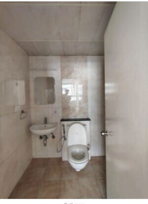Bathroom in 3 BHK Apartment at Mantri Lithos, Thanisandra – for Rent