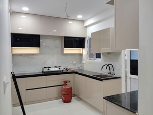 Kitchen in 3 BHK Apartment at Rajapushpa Provincia, Narsingi – for Rent