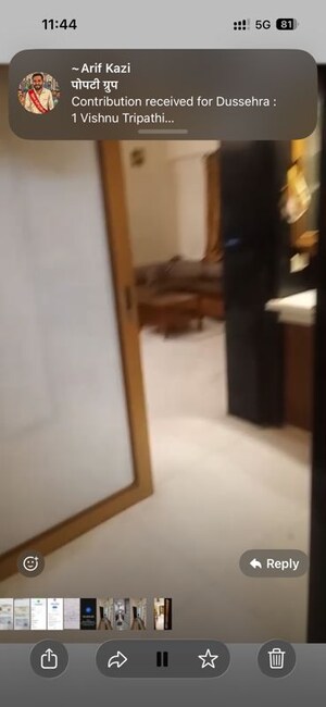 Bedroom in 2 BHK Apartment at Ashoka Apartments Colaba, Colaba – for Rent