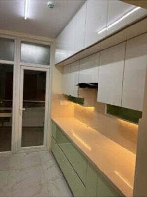Kitchen in 3 BHK Apartment at Mantri Lithos, Thanisandra – for Rent