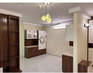 Kitchen in 3 BHK Apartment at Mantri Lithos, Thanisandra – for Rent