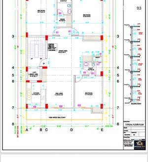 Floor Plan in 3 BHK Builder Floor at Vipul World Floors, Sector 48 – for Sale