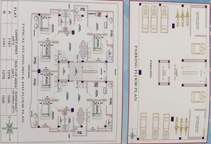 Floor Plan in 3 BHK Apartment at Hinoo – for Sale