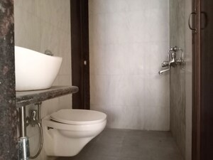 Bathroom in 2 BHK Apartment at Vihang Hills, Ghodbunder Road – for Rent