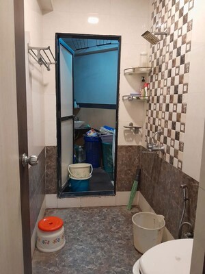 Bathroom in 2 BHK Apartment at Nandwara Elite Heights, Kharghar – for Rent