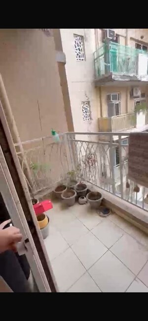 Balcony in 2.5 BHK Apartment at Mahagun My Woods, Sector 16c Greater Noida – for Rent
