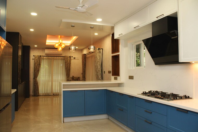 Kitchen, rajapushpa-green-dale 4 Bedroom 4200 Sq.Ft. Villa In Tellapur Hyderabad 10760839
