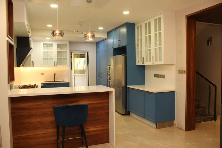 Kitchen, rajapushpa-green-dale 4 Bedroom 4200 Sq.Ft. Villa In Tellapur Hyderabad 10760839