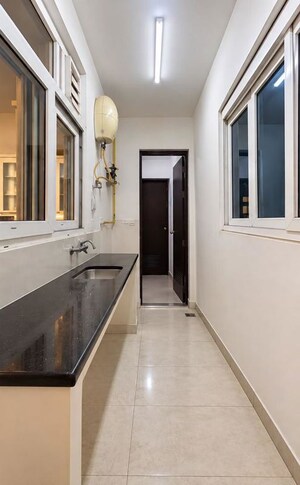 Building Lobby in 4 BHK Apartment at Brigade Cosmopolis, Whitefield – for Rent